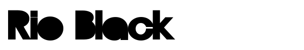 Rio Black font preview